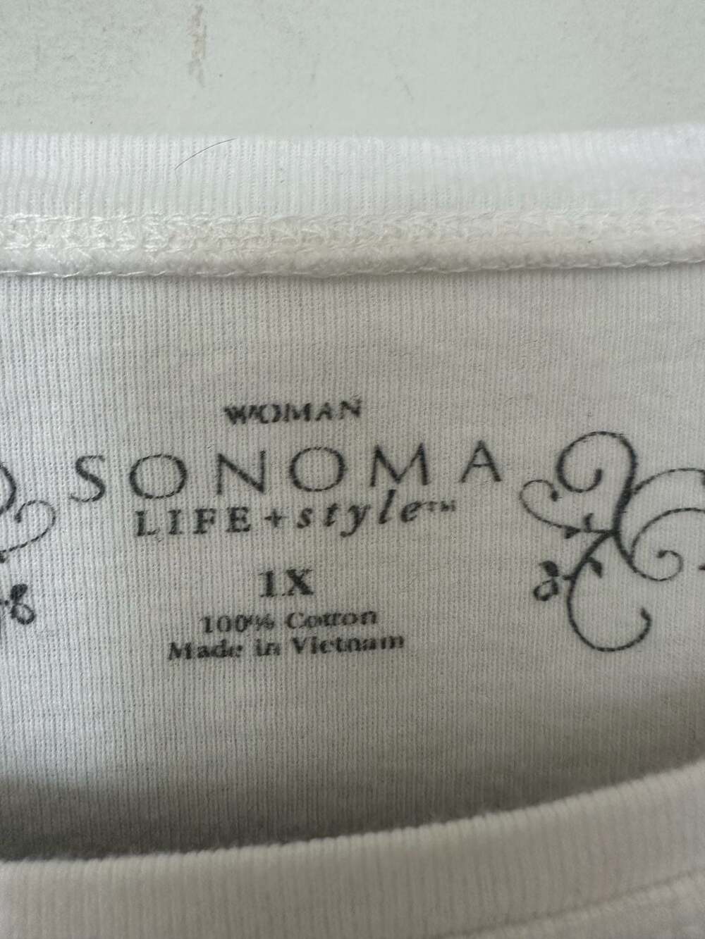 Bundle! Sonoma Life + Style White 100% Cotton Short Sleeve Crewneck T-Shirt Size - Picture 5 of 10